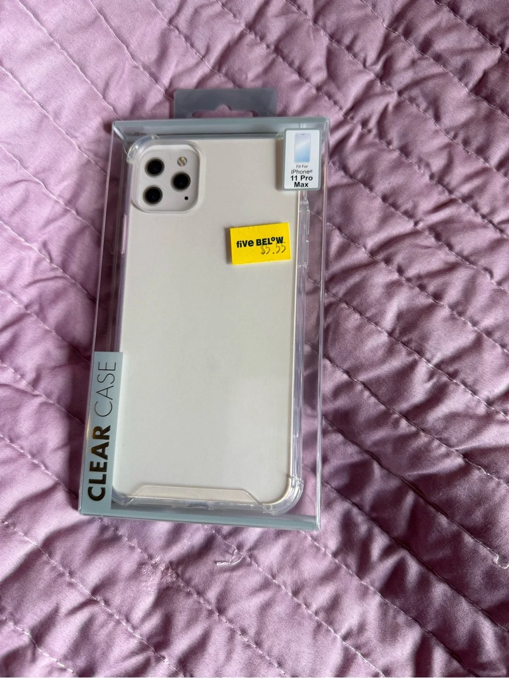 Clear Protective Phone Case for iPhone 11 Pro Max — White